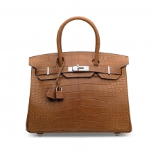 СУМКА Hermes BIRKIN 30 ИЗ МАТОВОЙ КОЖИ АЛЛИГАТОРА